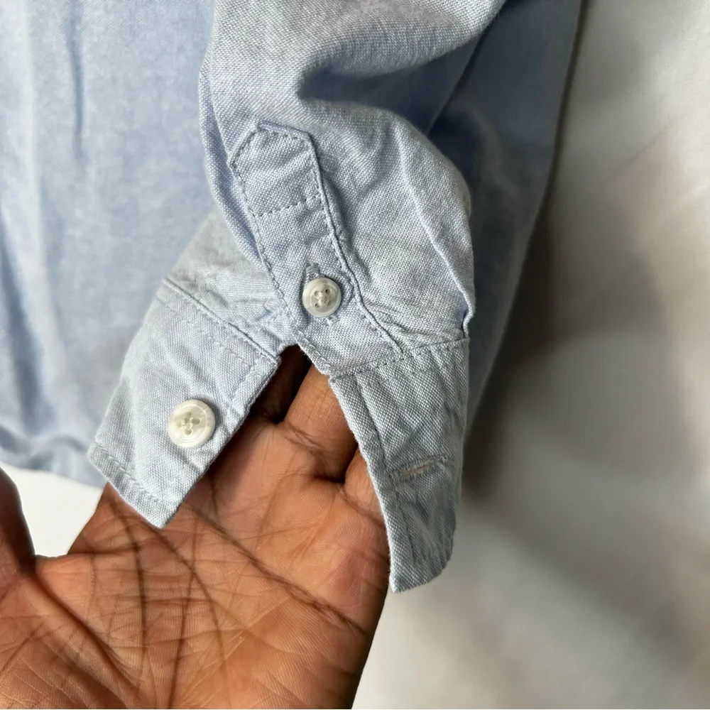 018-019 Old Navy Sky Blue Boys Toddlers Kids Collared Shirt Button Down 4T
